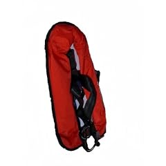 Vollautomatische Rettungsweste Schwimmweste in rot 150 N mit Lifebelt