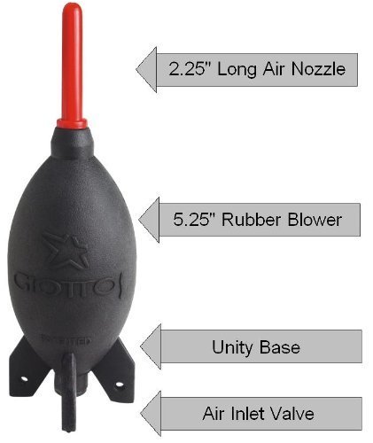 Giottos Large Super Rocket-Air Blower for All Cameras - Camera Lenses - Video Equipment - Camcorders - For Clean And Clear Picture Quality