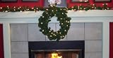 Lighted Wreath & Garland Set Indoor Outdoor Christmas Wreath Holiday Decoration