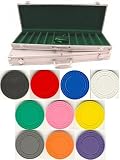 Classic Diamond 9gm Clay 500 Chip Poker Set with Aluminum Case