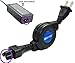 BESTEK Retractable Laptop AC Cable Standard Notebook Computer /Game Console /Entertainment /Printer /LCD TFT CRT Monitor /Audio Equipment & Amps / Cable Box and Many More Electronics that Required 2-Prong Power Cord.BTT01C 02C (3 prong cord)