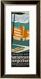 Art Deco Label Fron the Terrassen Hotel Mariabrunn Hungerberg Innsbruck Austria Architecture Framed Art Poster Print, 19x30