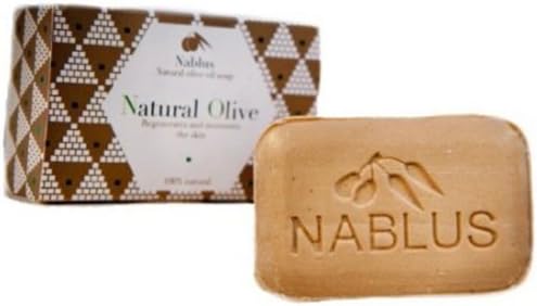 Natural Olive Nablus Natural Olive Oil Soap 100g Gift Wrapped by Nablus (English Manual)