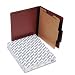 Pendaflex Pressboard Classification Folders, Letter, 4-Section, Red, 10 Per Box,( 1157R)