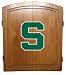 Michigan State Spartans Dart Board Cabinet Set