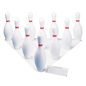 Champion Sports Plastic Bowling Pin Set by 