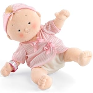 Rosy Cheeks Blonde Baby Girl Doll by North American Bear