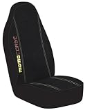 Front High Back Car Truck SUV Bucket Seat Cover - MOMO Italy Style #4 Black/Yellow