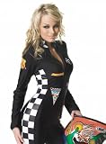 Speed demon zipper front jumpsuit