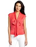 417cQ6OzE7L. SL160  C. Luce Womens Sophisticated Sheer Sash Tie Tank Top