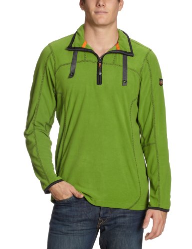 Killtec 19117  Unisex/Herren Microfleece-Rolli mit RV Abidjan, gr&uuml;n (799), XXL
