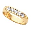 14K Yellow Gold Diamond Wedding Band Duo - Lady's Ring - 0.50 Ct.