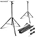 Neewer® Professional Heavy-duty Speaker Stand Kit, includes: Two Height Adjustable Speaker Stands with Tripod Base and Safety Pin + Two 1/4