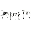 Set of 3 Inspired Sayings Wall Mounted Hat and Coat Hooks