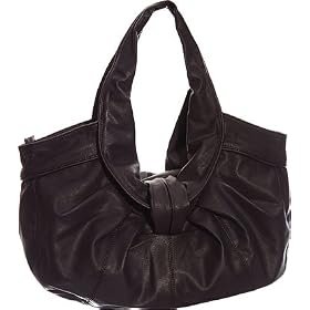 Supple Pleats Large Hobo - Black, Off White, Chocolate Brown or Dark Purple