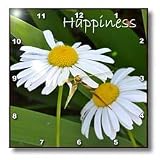 Inspirational Happiness Daisies - 10x10 Wall Clock