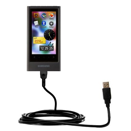 Classic Straight USB Cable for the Samsung YP-P3 with Power Hot Sync and Charge capabilities - uses Gomadic TipExchange Technology