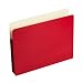 Wilson Jones Colorlife Recycled (50%) Expanding File Pockets, Letter Size, 3-1/2" Expansion, Red, 25/box, WCC64R