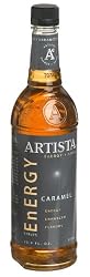 Artista Energy Syrup, Caramel, 25.4-Ounce Bottles (Pack of 3)