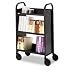 Bretford BOO327RN - Single-Sided 3-Shelf Book & Utility Cart/Stand, 26 x 14 x 44, Raven Black-BREBOO327RN