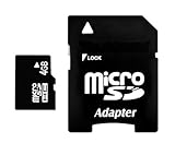 4 GB MicroSD Memory Card With Adapter (White Case)