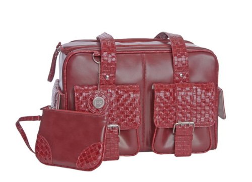 Image of Jill-e 897589 Camera Leather Bag Medium (Brick Red)