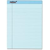 TOPS Prism Plus 100% Recycled Legal Pad, 8-1/2 x 11-3/4 Inches, Perforated, Blue, Legal/Wide Rule, 50 Sheets per Pad, 12 Pads per Pack (63120)