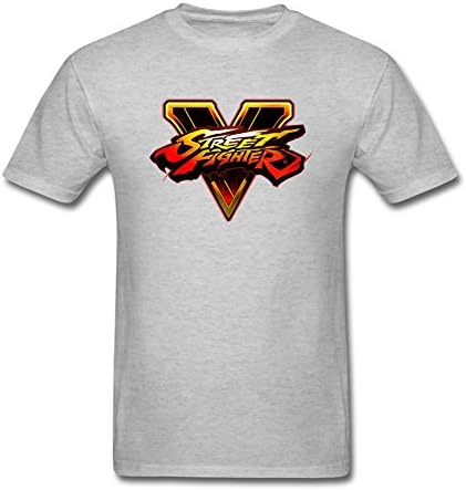 VinDT Men's Street Fighter V 5 Game T-Shirts Size XXL Grey