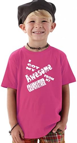 Fat Doxie - I Got My Awesome From My Grandfather - Short Sleeve Toddler T-Shirt 2T Hot Pink