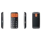 Seniorenhandy - Mobiltelefon altersgerecht in moderner Form mit grossen Tasten f�r Senioren / alte Leute: SIM frei, entsperrt f�r alle Netze, ohne Vertrag, mit gro�em Display, Notruf Taste, Taschenlampe und Radio von Visionaervon "Visionaer"
