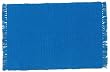 Durable Hand Woven 100% Cotton Colorful Solid Peacock Blue Placemat 12x18 Inches Set / 6