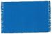 Durable Hand Woven 100% Cotton Colorful Solid Peacock Blue Placemat 12x18 Inches Set / 6