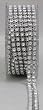 Arts Craft 2 Lines Diamond Ribbon, 3mm, Silver
