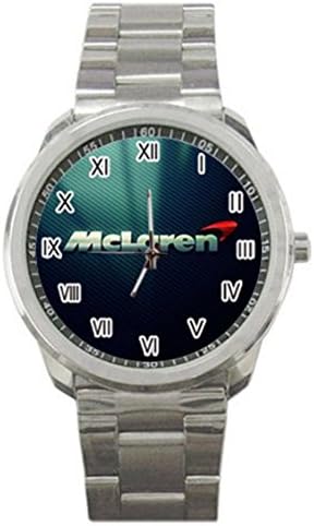 McLaren Logo Custom Photo New Men's Stainless Steel Wrist Watches (ST8B)