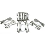10 Watch Band Ends Caps Links Steel Parts White 20mm