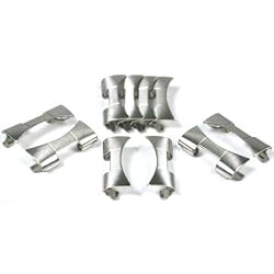 10 Watch Band Ends Caps Links Steel Parts White 20mm