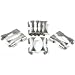 10 Watch Band Ends Caps Links Steel Parts White 20mm