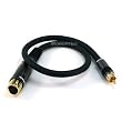Premier Series XLR Female to RCA Male 16AWG Cable - Gold Plated - 1.5ft