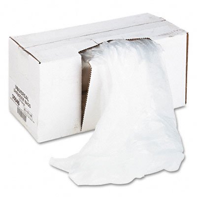 Universal 35946 High-Density Shredder Bags, 26w x 18d x 48h, 100 Bags/Carton, Clear On Sale