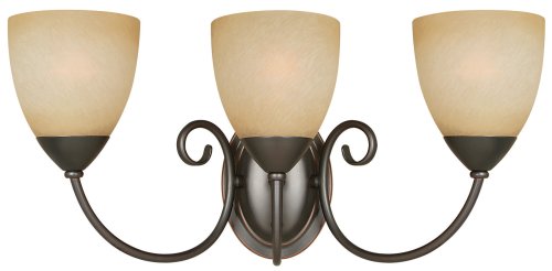 Hardware House 543850 Berkshire 20-1/4-Inch by 8-3/4-Inch Bath/Wall Lighting Fixture