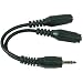 Mini Stereo Headphone Y-adapter