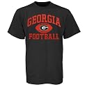 Georgia Bulldogs Black Old School Football T-shirt