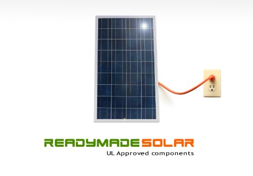 Readymade Solar Power Kit- 235 Watt Solar Panel with Micro Grid Tie Inverter, UL approved Polycrytalline Solar panel, Prewired and Configured. Do It Yourself (DIY) Solar; UL ;20-years Warranty ; Attach Easily to your Roof, Backyard, Patio or Fence On Sale