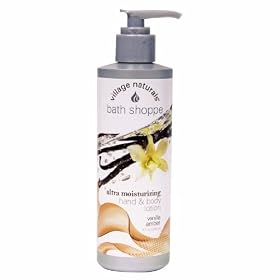 Village Naturals Bath Shoppe Vanilla Amber Hand & Body Lotion 8 oz