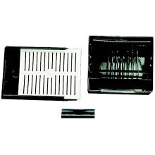 Kartell 235314-0002 Staining Trough for 235314-0001 Microscope Slide Staining Rack, 25 Slide, 3.46" Length x 3.96" Width x 2.06" Height