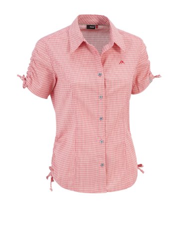 maier sports Damen Bluse 1/2 Arm Donana, pink creme check, 44, 242002_1003 Preisvergleich