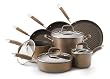 Anolon Advanced Bronze Collection Hard Anodized Nonstick Cookware Set, 11-Piece
