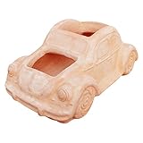 オーナメント オープンカー オブジェ 置物 植木鉢 おしゃれ 白薄化粧 陶器 テラコッタ 3830