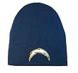 NFL Beanie San Diego Chargers Cuffless - Navy Blue White Bolt