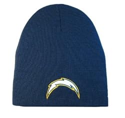 NFL Beanie San Diego Chargers Cuffless - Navy Blue White Bolt